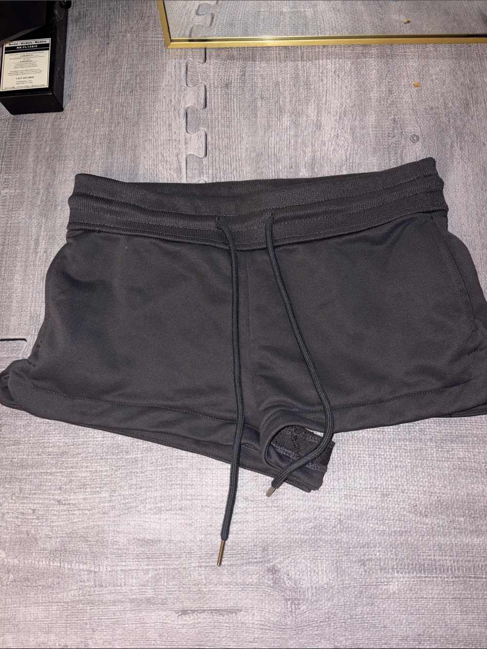 SHEIN Black Drawstring Athletic Shorts